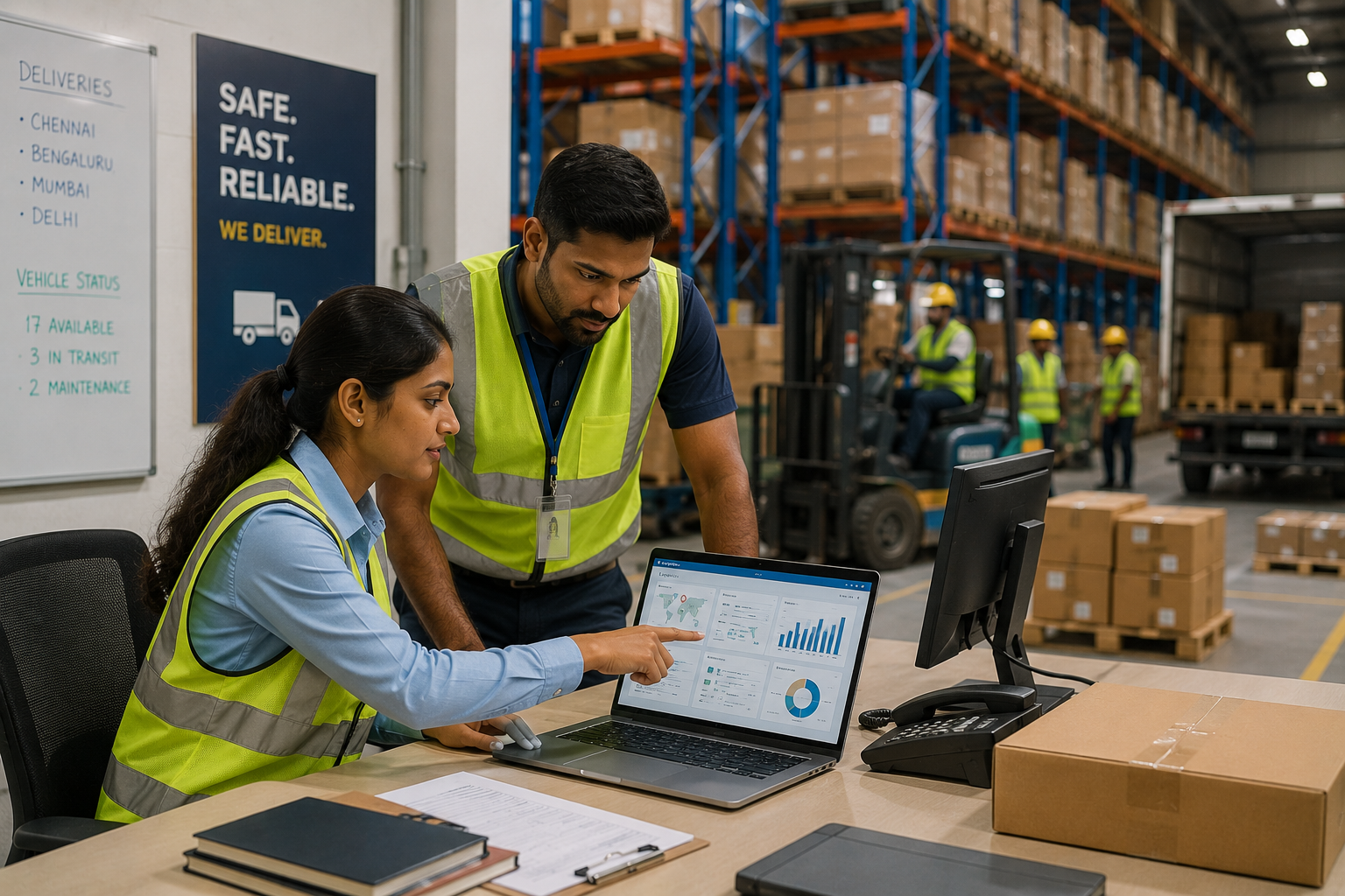 Supply chain visibility illustration